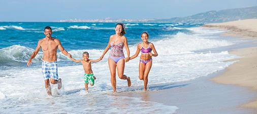 camping, strand, direkte, campingferie